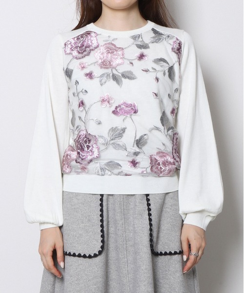 「Re.Verofonna」 長袖ニット MEDIUM オレンジ レディース_画像9