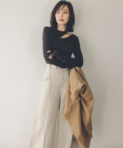 「anuans」 パンツ SMALL ブラウン レディースの画像