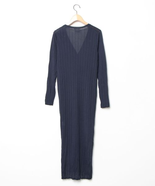 「EPOCA THE SHOP」 カーディガン 38 ネイビー レディース_画像2