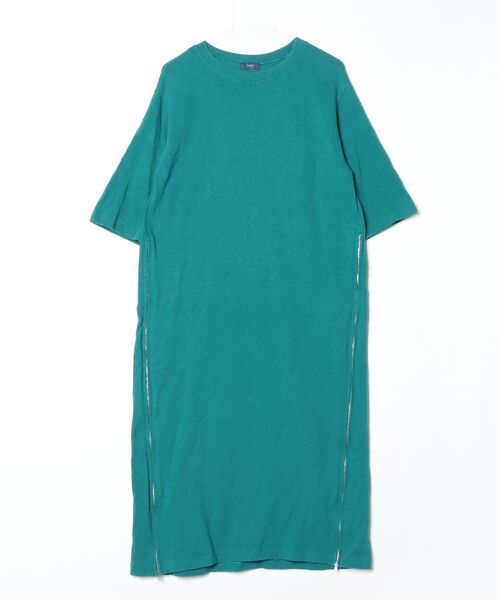 SHIPS（シップス） 7分袖ワンピース - ブルー レディース : ZOZOTOWN