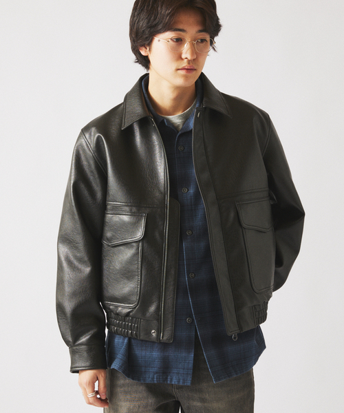 Journal Standard relume 黒レザージャケット JOURNAL STANDARD relume（ジャーナルスタンダード レリューム