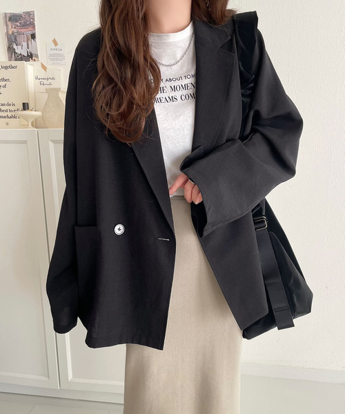 「classicalelf」 テーラードジャケット SMALL チャコール レディース_画像7