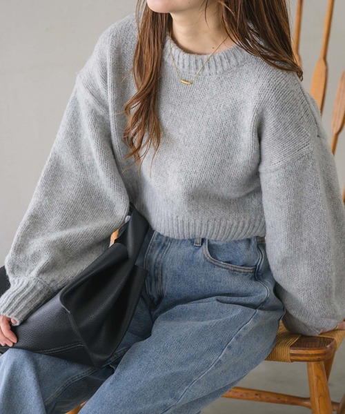 NEUNA（ヌナ） 長袖ニット FREE ライトグレー レディース : ZOZOTOWN