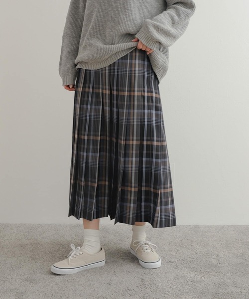 「URBAN RESEARCH DOORS」 プリーツスカート MEDIUM グレー系その他 レディース_画像7