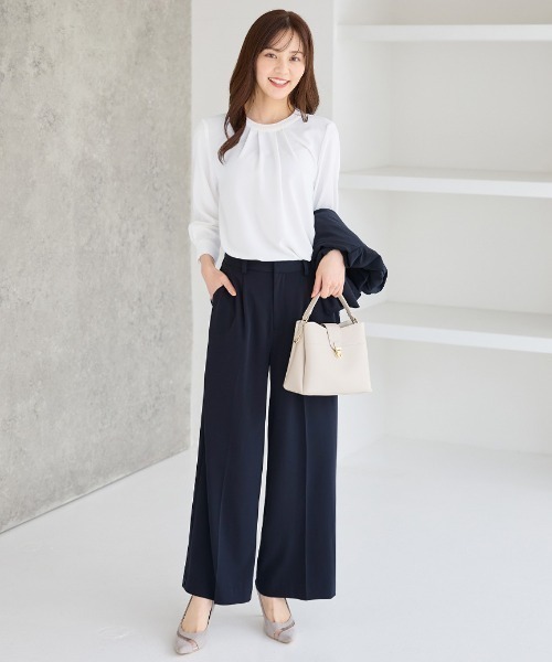 alotta（アロッタ） セットアップ 「ブラウス付き3点セット」洗える