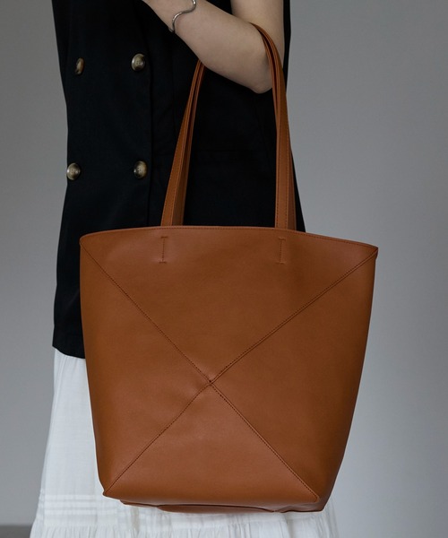 「GUSCIO」 トートバッグ FREE キャメル レディース_画像2