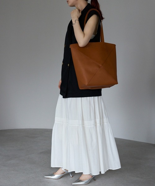 「GUSCIO」 トートバッグ FREE キャメル レディース_画像4