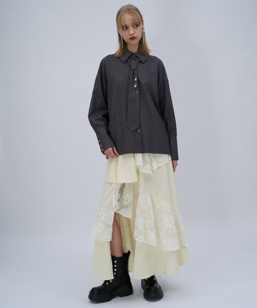 HARE（ハレ） スカート フリルレーススリットスカート(HARE