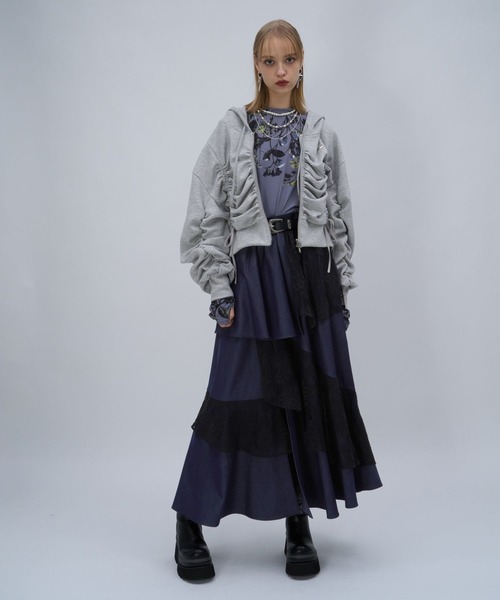 HARE（ハレ） スカート フリルレーススリットスカート(HARE