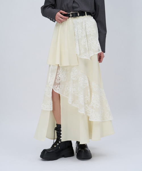 HARE（ハレ） スカート フリルレーススリットスカート(HARE