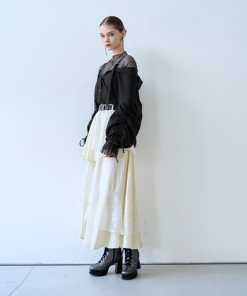 HARE（ハレ） スカート フリルレーススリットスカート(HARE