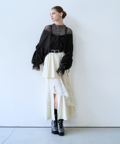 HARE ランダムフリルスリットスカート HARE｜ランダムフリルスリットスカート | Rakuten Fashion(楽天