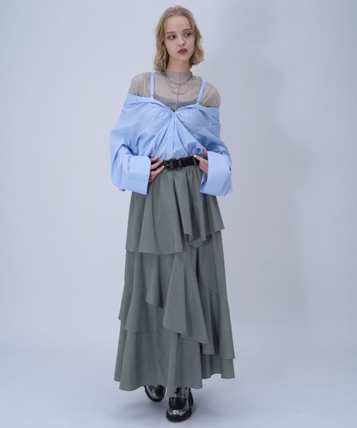 HARE（ハレ） スカート フリルレーススリットスカート(HARE