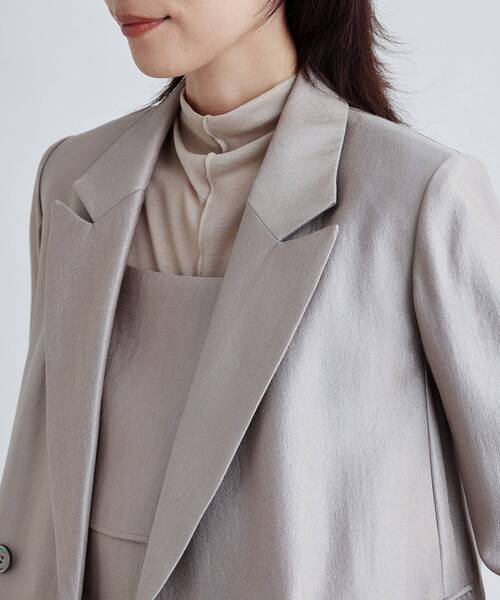 「GALLEST」 ジャケット 36 チャコールグレー レディース_画像5