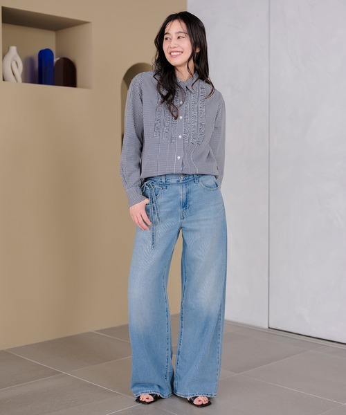 ワイドパンツ ジーンズ デニム デニムパンツ Levi's/リーバイス XL STRAIGHT ジーンズ レディースの画像
