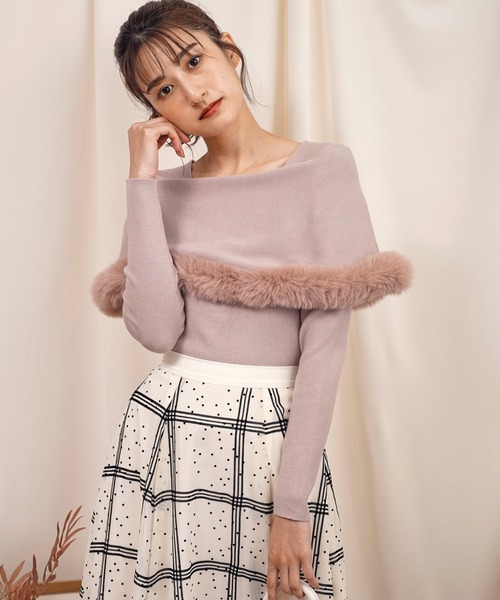 「NOELA」 長袖ニット フリー ピンク レディース_画像5