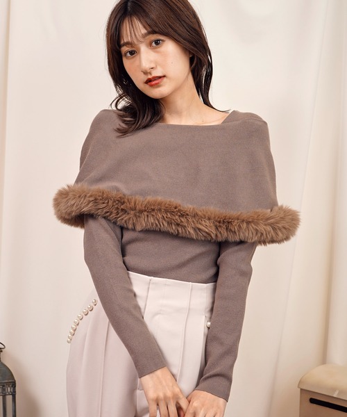「NOELA」 長袖ニット フリー ピンク レディース_画像8