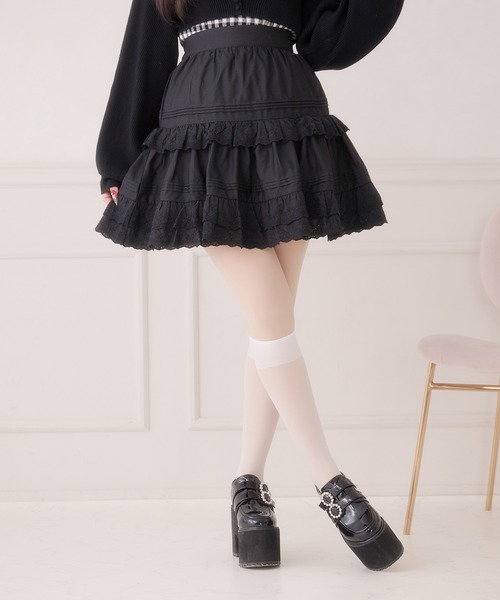 Pal elfy スカート コットンレースフリルスカート : ZOZOTOWN Yahoo!店