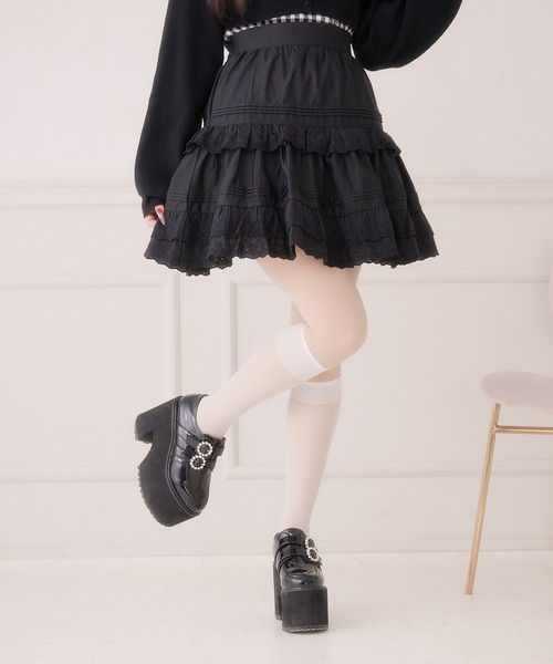 Pal elfy スカート コットンレースフリルスカート : ZOZOTOWN Yahoo!店