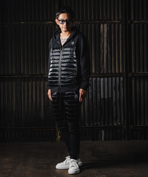 「adamsJUGGLER」 「RTEG」ジップアップパーカー L ブラック メンズ_画像4