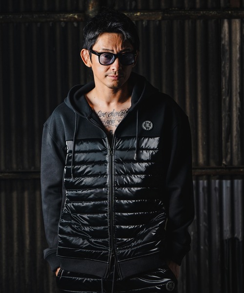 「adamsJUGGLER」 「RTEG」ジップアップパーカー L ブラック メンズ_画像6