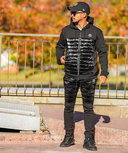 「adamsJUGGLER」 「RTEG」ジップアップパーカー L ブラック メンズ_画像9