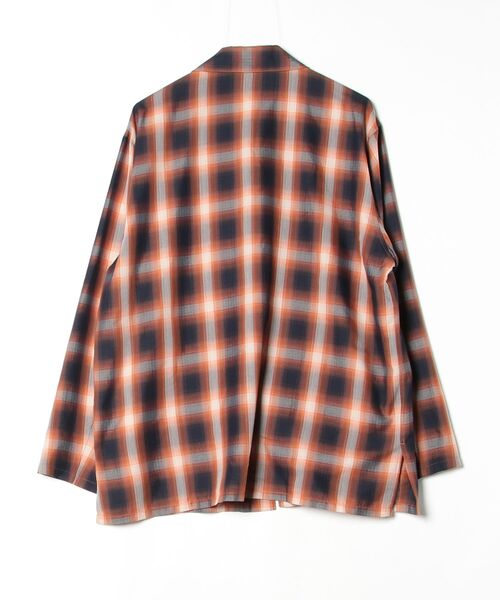 「FUSE」 長袖シャツ 02 オレンジ メンズ_画像2
