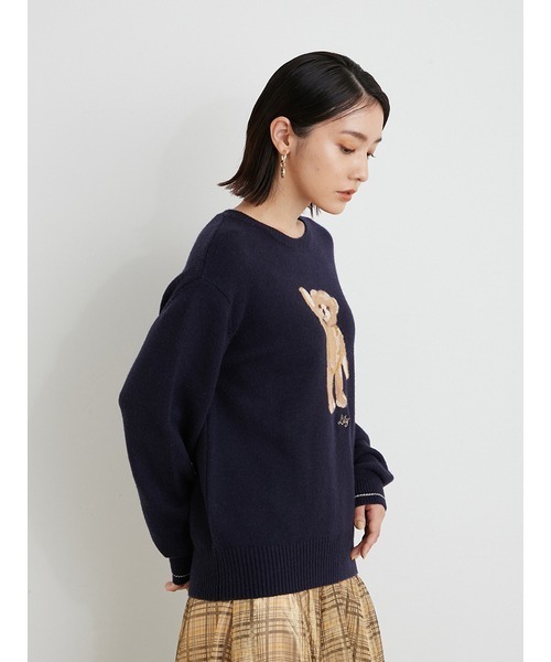 「LILY BROWN」 長袖ニット ONE SIZE グリーン レディースの画像