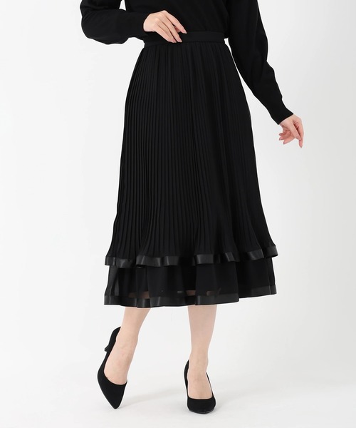 新品✨ストロベリー フィールズ ＊ ロングスカート スーツ(2) STRAWBERRY-FIELDS（ストロベリーフィールズ） スカート フロント釦