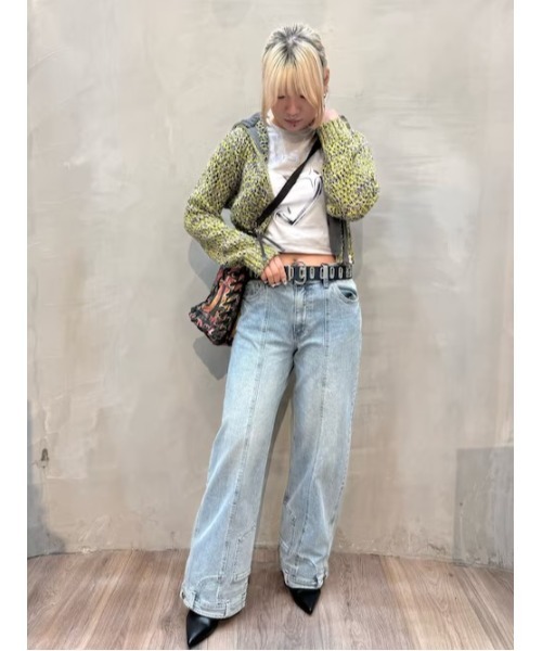 Desigual（デシグアル） ニット セーター ケーブルニットジップアップ