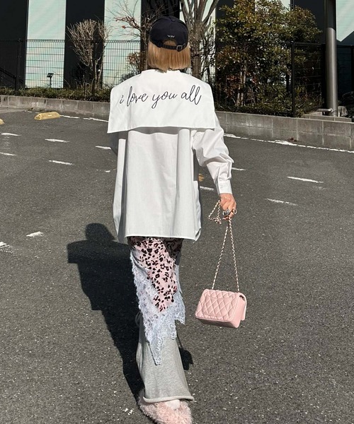 Alley Tokyo ブラウス シャツ 「リバイバル」メッセージセーラーシャツ