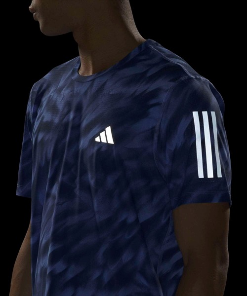 adidas（アディダス） tシャツ オウン ザ ラン 総柄プリント 半袖T