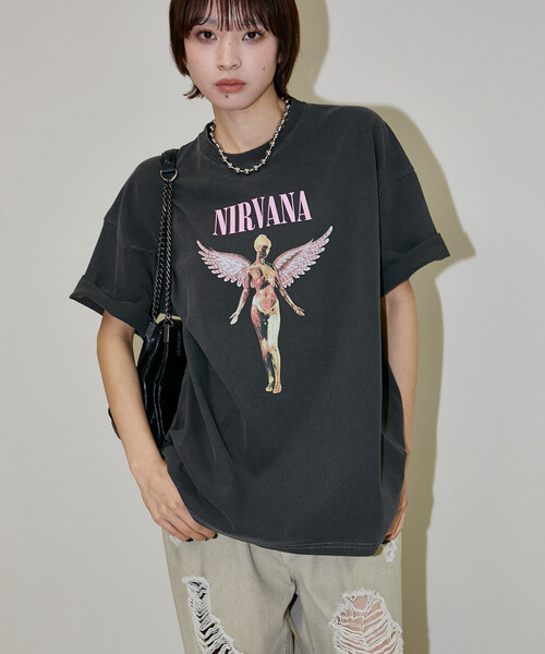 PUBLUX（パブリュクス） tシャツ NIRVANA IN UTERO バンドTシャツ 限定