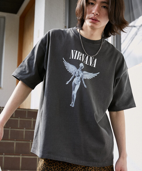 PUBLUX（パブリュクス） tシャツ NIRVANA IN UTERO バンドTシャツ 限定
