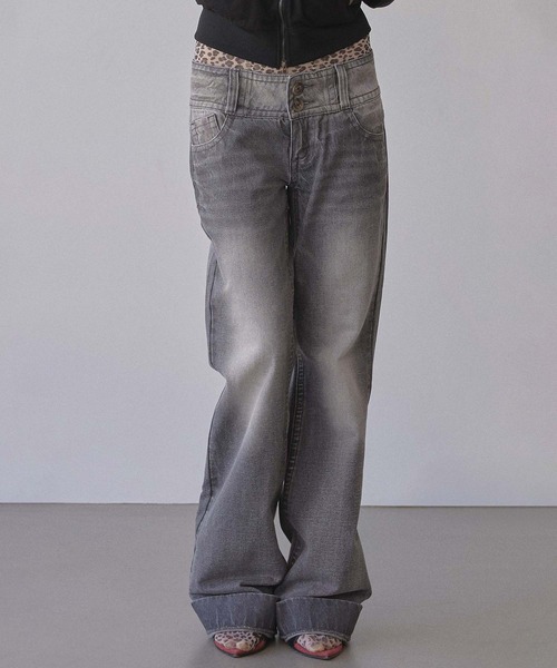SCULPTOR スカルプター パンツ ボトムス SCULPTOR（スカルプター） デニムパンツ MEDIUM ライトグレー