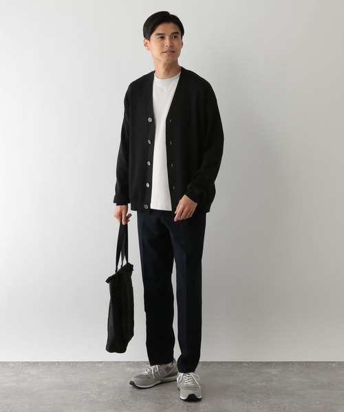「GLOBAL WORK Smile Seed Store」 ニットカーディガン SMALL ベージュ メンズ_画像2