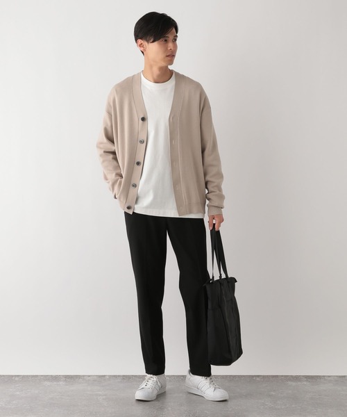 「GLOBAL WORK Smile Seed Store」 ニットカーディガン SMALL ベージュ メンズ_画像8
