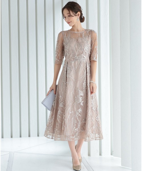 「PREFERIR」 半袖ワンピース MEDIUM ブラック レディース_画像4