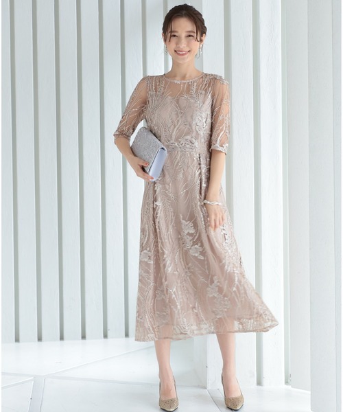 「PREFERIR」 半袖ワンピース MEDIUM ブラック レディース_画像8