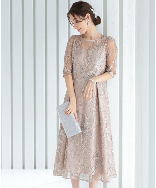 「PREFERIR」 半袖ワンピース MEDIUM ブラック レディース_画像9