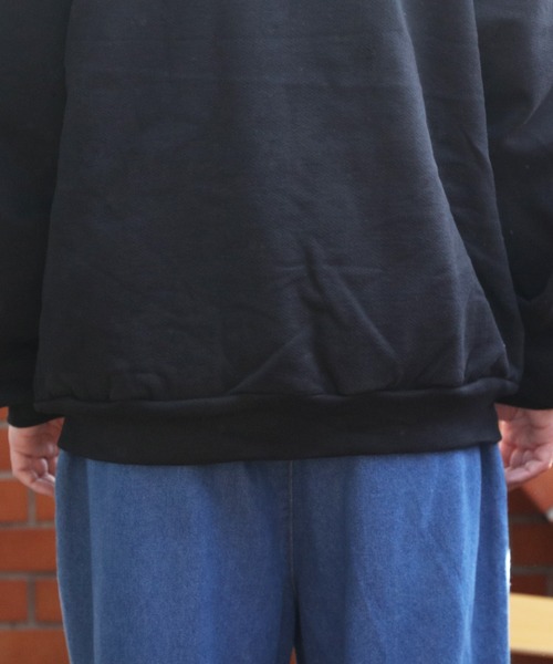「LOS ANGELES APPAREL」 ジップアップパーカー LARGE ブラック メンズの画像