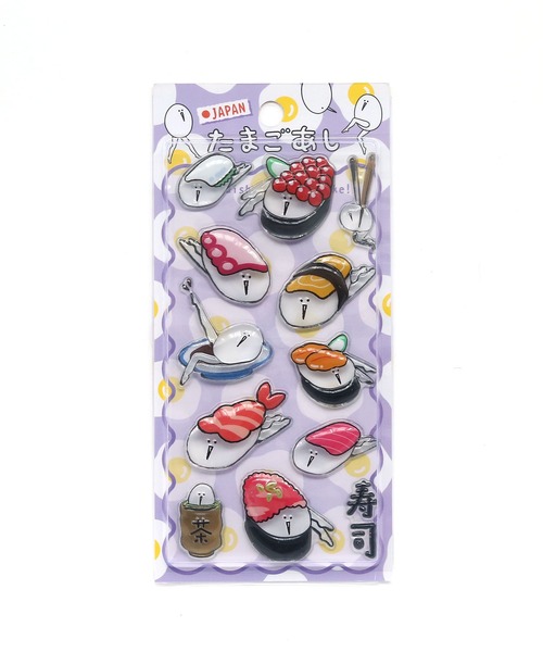 colleca la（コレカラ） ステッカー たまごあし ぷっくりシール