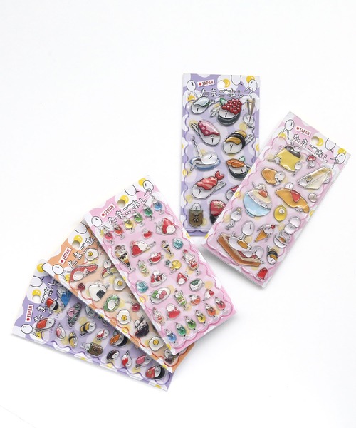 colleca la（コレカラ） ステッカー たまごあし ぷっくりシール