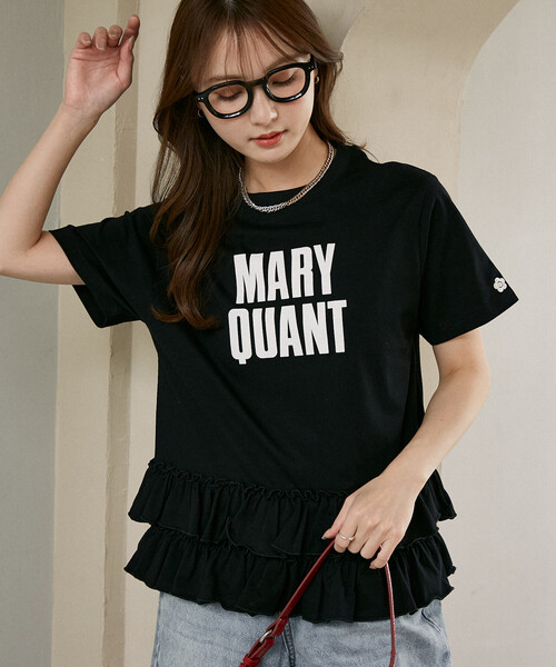 MARY QUANT マリークワント ショート丈Tシャツ MARY QUANT｜マリークワント（レディース）のTシャツ/カットソー