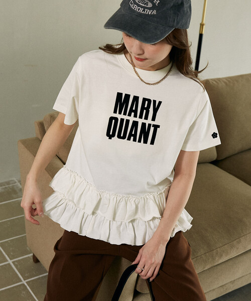 プラザ限定　MARYQUANT マリークワント Tシャツ ビッグサイズ ホワイト MARY QUANT - プラザ限定 MARYQUANT マリークワント Tシャツ ビッグ