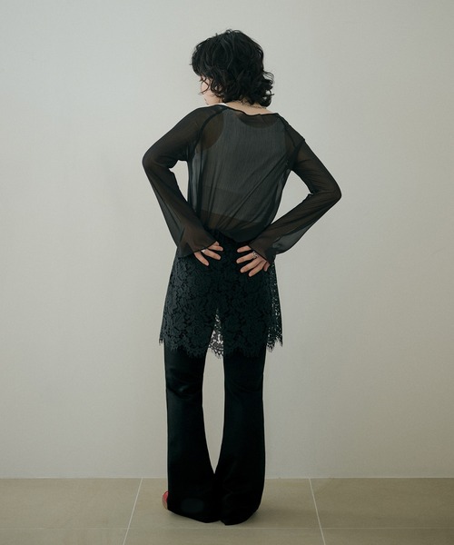 Lace layered flare pants/レースレイヤードフレアパンツ パンツ lace layered flare pants /レースレイヤードフレアパンツ