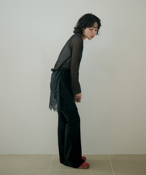 Lace layered flare pants/レースレイヤードフレアパンツ パンツ lace layered flare pants /レースレイヤードフレアパンツ