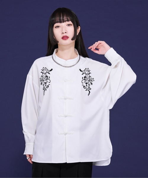 「Ellno Loset」 長袖シャツ SMALL ブラック メンズ_画像5