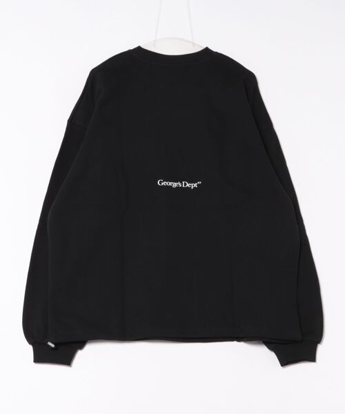 「GEORGE'S」 スウェットカットソー LARGE ブラック メンズ_画像2