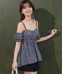 水着 体型カバー 「2WAY/ストラップ・袖取...の詳細画像5